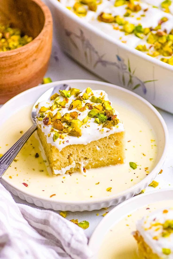 Pistachio Tres Leches Cake